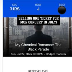 My Chemical Romance Concert Tickets (MCR)