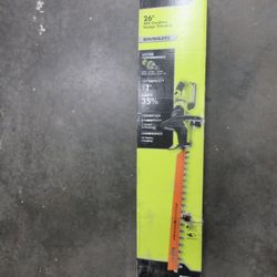 NEW RYOBI RY40640 40V HP Brushless 26 in. Cordless Hedge Trimmer KIT W/2 Ah Battery & Charger
