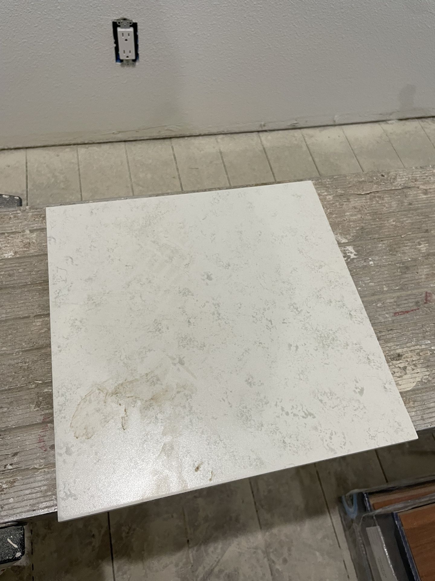 Baja White Matte Ceramic Floor and Wall Tile 12in x 12in