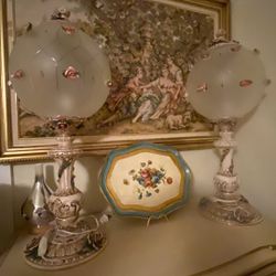 Vintage Capodimonte Lamps