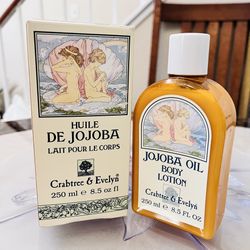 Rare VTG Crabtree&Evelyn London Jojoba Oil Body Lotion 8.5oz 250ml Discontinued