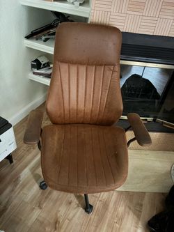 Leather desk chair