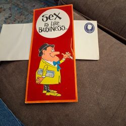 Funny Vintage Card With Pre Stamped 5 Cent Envelope