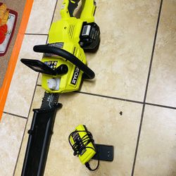 RYOBI 40V Brushless 14 in. Cordless Battery Chainsaw with 4.0 Ah Battery and Charger