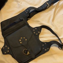 Leather Thigh Bag 