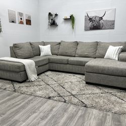 Gray Sectional Couch - Free Delivery 