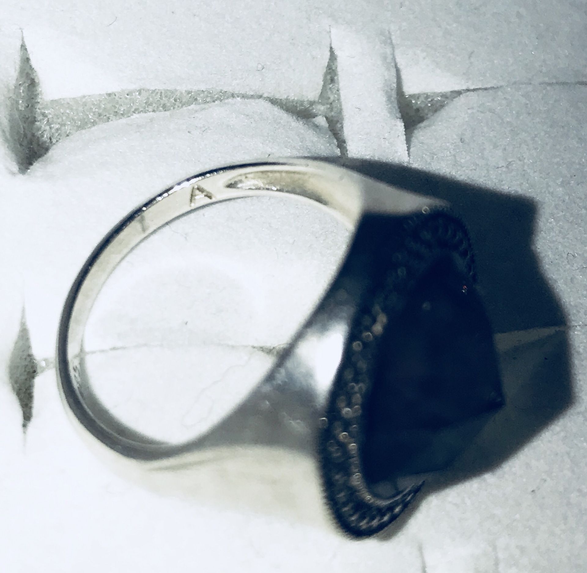 Sterling Silver Ring with 3 TCW Natural Laborite! Sz 7! $55 OBO