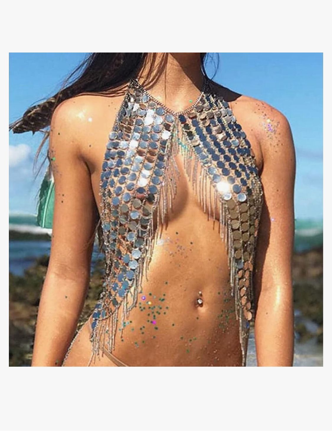 Crop Top Backless Halter Body Rave