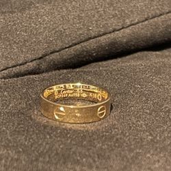 Cartier 18k Ring 7.5 Size 