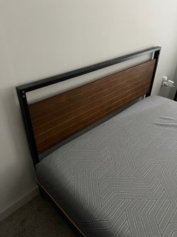 Queen Bed Frame + Mattress