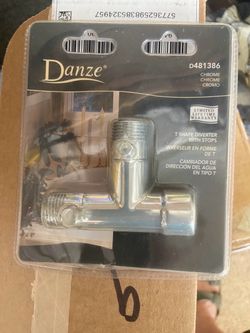 Danze Chrome T-Shape Diverter with Stops
