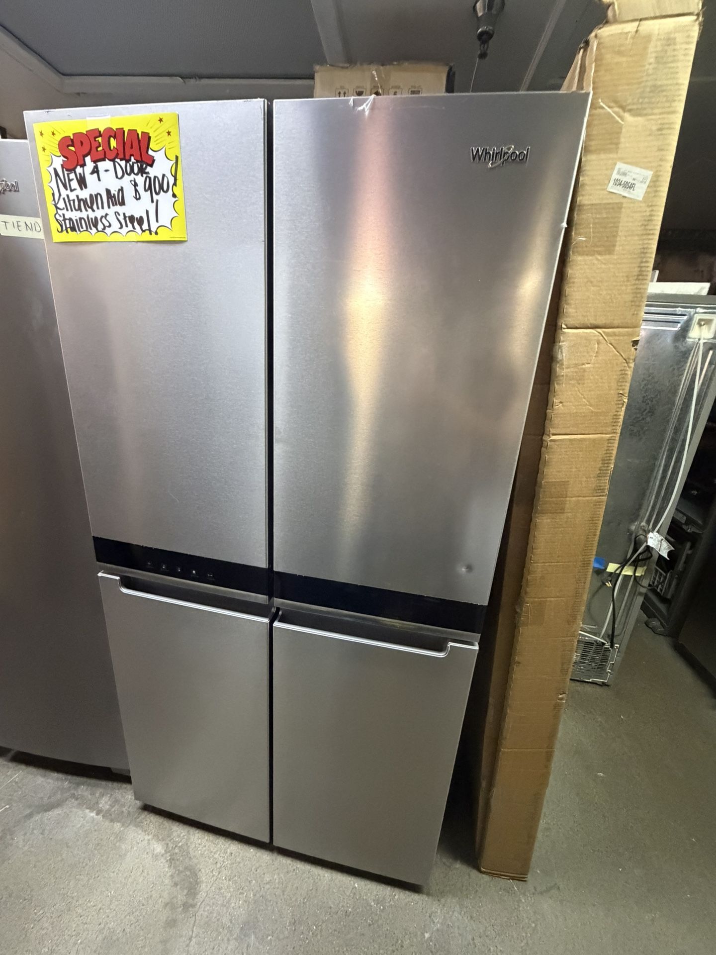 Whirlpool 4 Door Stainless Steel Refrigerator 