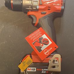 Milwaukee M18 FUEL Brushless Hammer Drill w/ Battery
