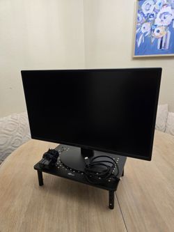 Sceptre 24" 1080p Monitor + WALI Adjustable Desk Stand Bundle - $70