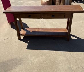 Sofa table- heavy and nice