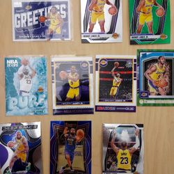 LeBron And Bronny James Card Lot 