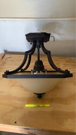 Antique looking ceiling lamp. Ideal for hallway or small room.