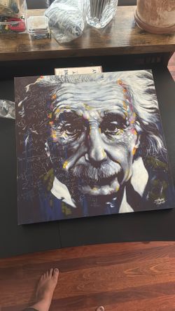 Wall Art, Einstein 20 X 20