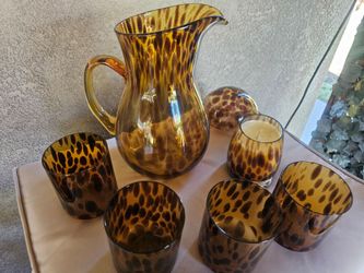 Pitcher and glasses