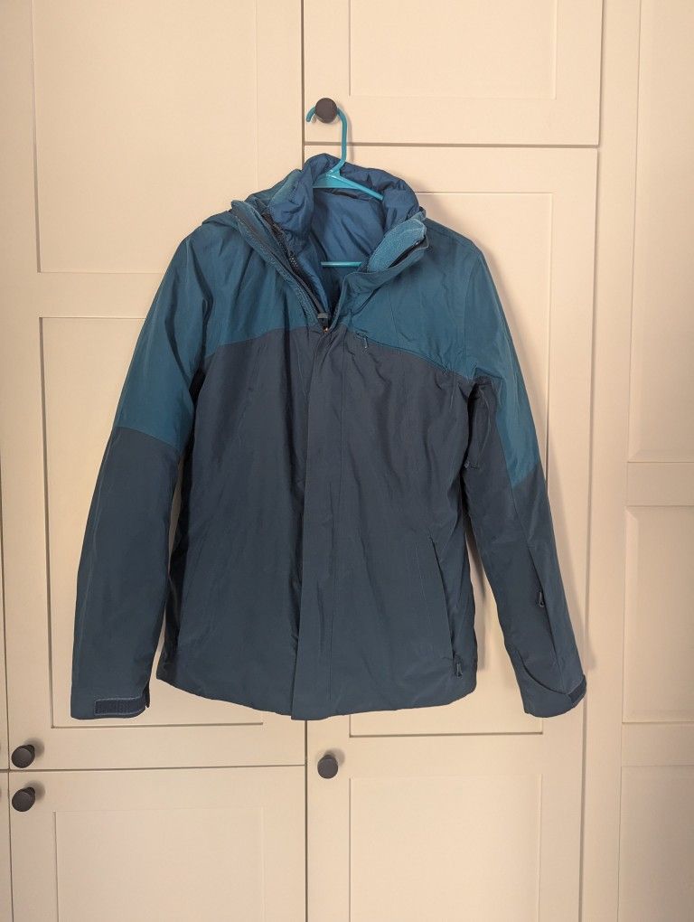 North Face 3-in-1 Jacket - Women Size Medium - Blue