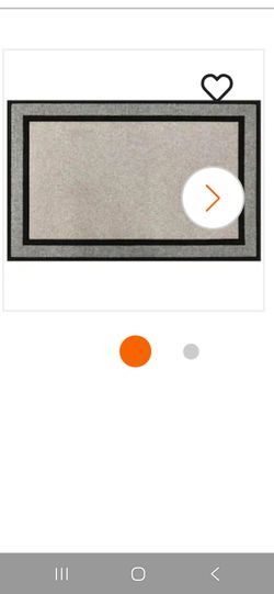 Grey 30X47  Rubber non slip indoor/outdoor  Door mat