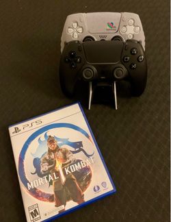 Sony PlayStation 5 Dual Sense Wireless Controllers (2) + Dual Charging Dock + Mortal Kombat 1