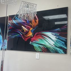 Faces Tempered Glass Wall Art 60”x36”