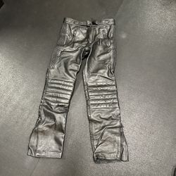Leather Motorcycle Pants 