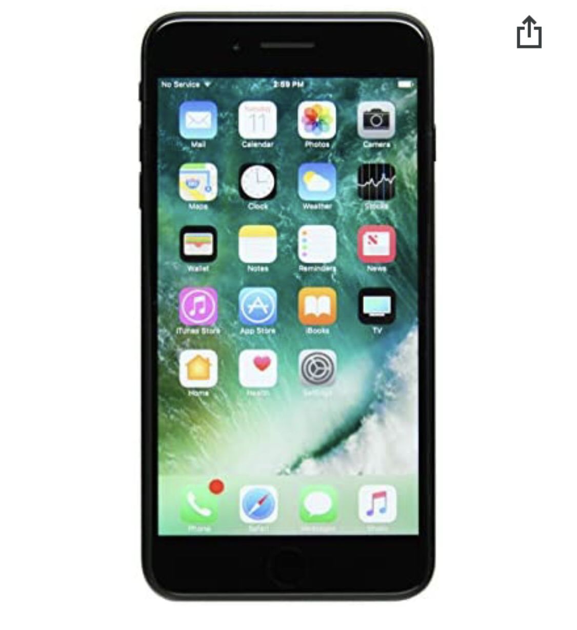 Apple iPhone 7 Plus, US Version, 32GB, Black - Unlocked (Renewed)