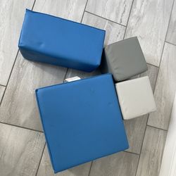 ECR4Kids SoftZone Big Foam Blocks, Building Blocks, Contemporary, 4-Piece
