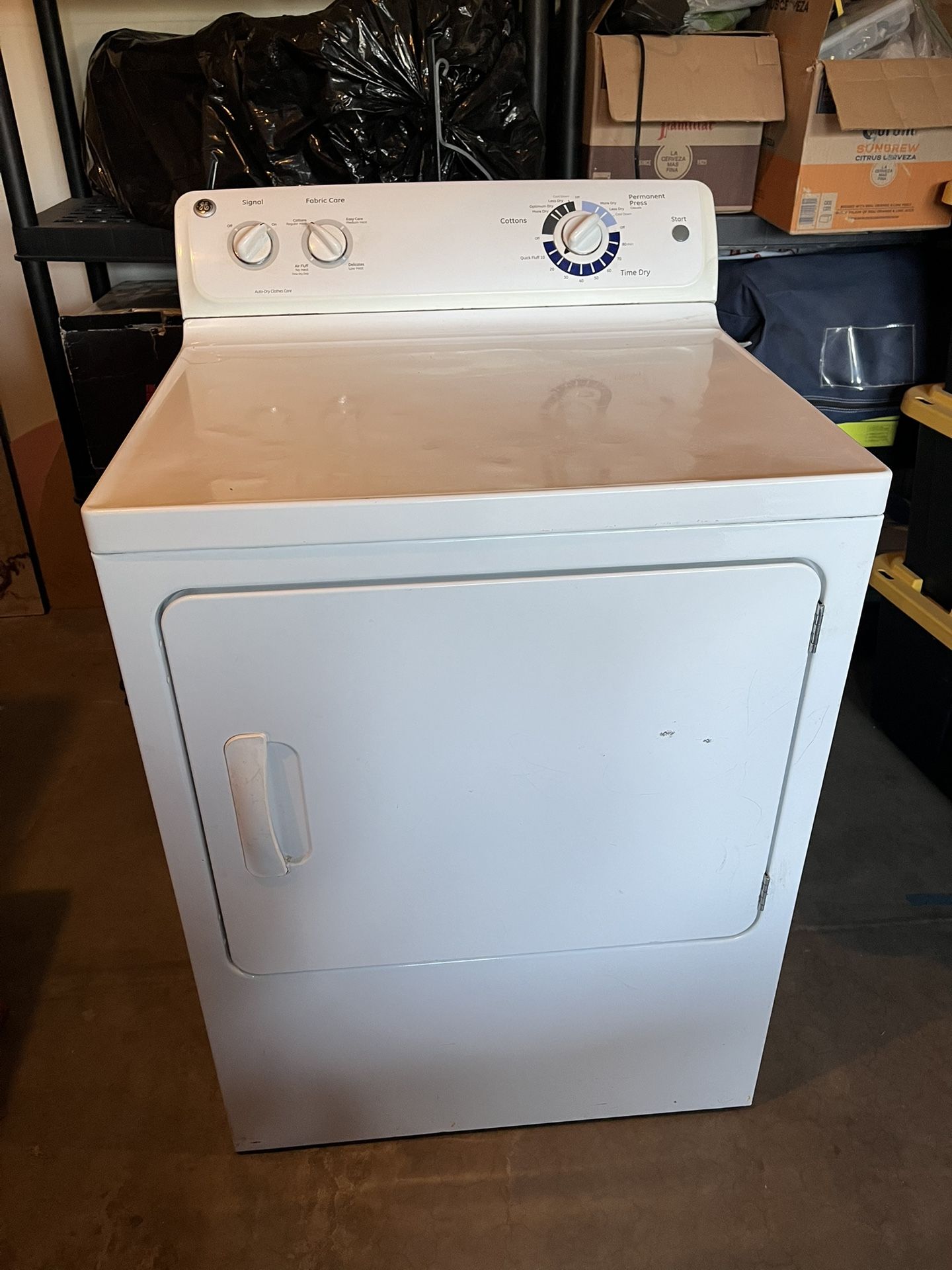 GE Gas Dryer White