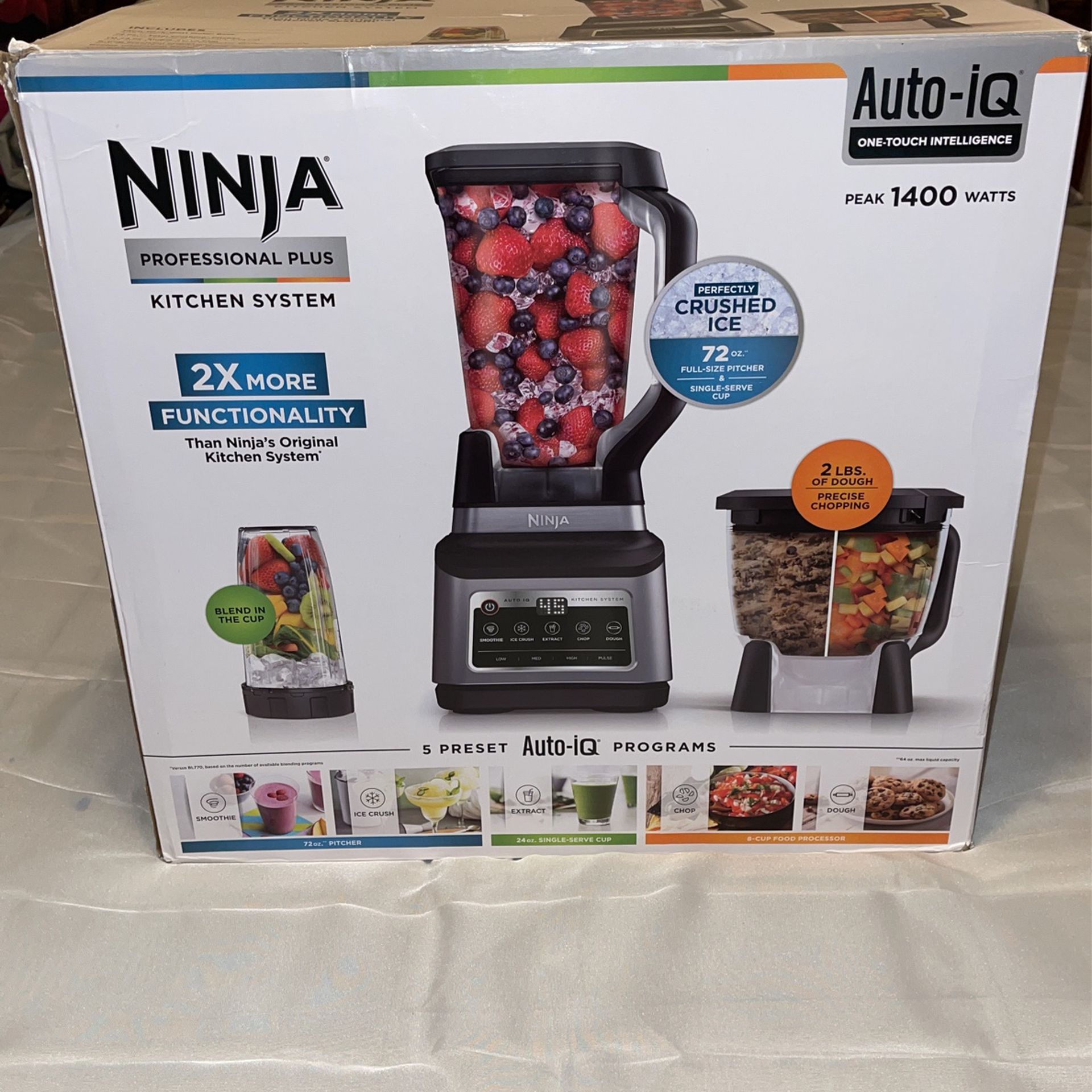 Ninja Professional Plus Kitchen System with Auto-iQ & (2) 24oz