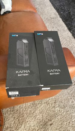 Dos baterías para karma drone Una sin usar y la otra poco uso
