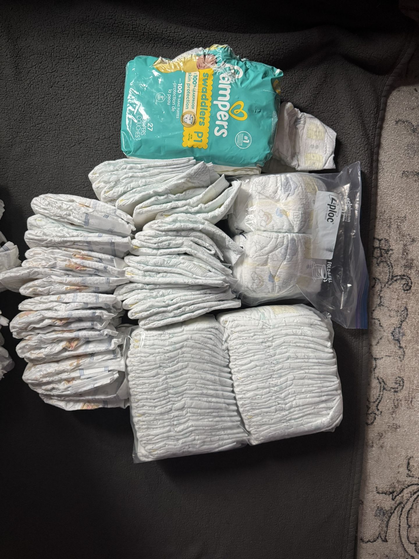 Pampers P1 & Newborn Huggies . Also Size 1 Huggies 