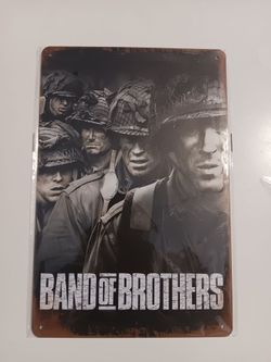 Band Of Brothers Movie Metal Poster Vintage Style Tin Sign 7.87"×11.8"