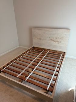 Platform Bed Frame with Headboard (Pottery Barn)