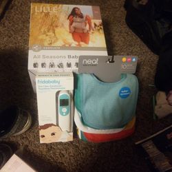 Baby Carrier ,3in 1 Forehead Touchless Thermometer, Baby Bibs 