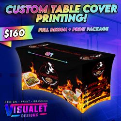 Table Covers | Custom Table Covers 6ft