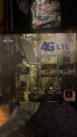 4G LTE Solar Cellular Trail Camera . New , newer used.