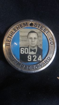 Rare Bethlehem Steel badge