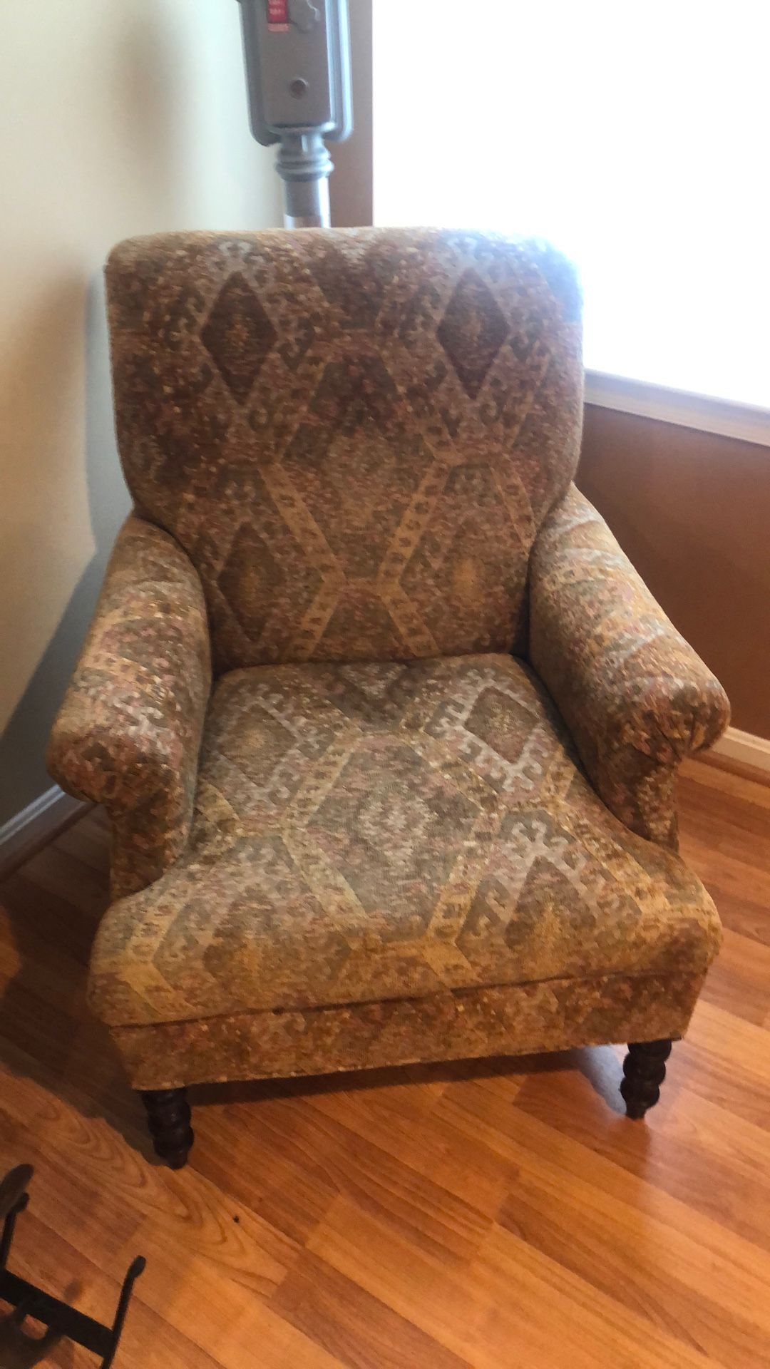 Bombay Multi Colored Wing Chair