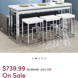 Housand 5 Piece Counter Height Dining Set