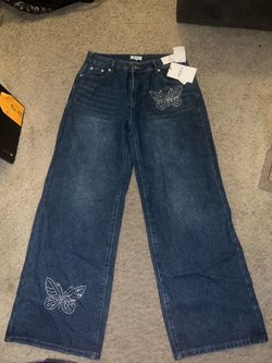 Forever 21 jeans  size 6 low rise wide leg