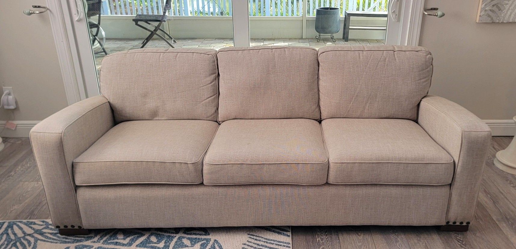 Biege 3 Person Couch