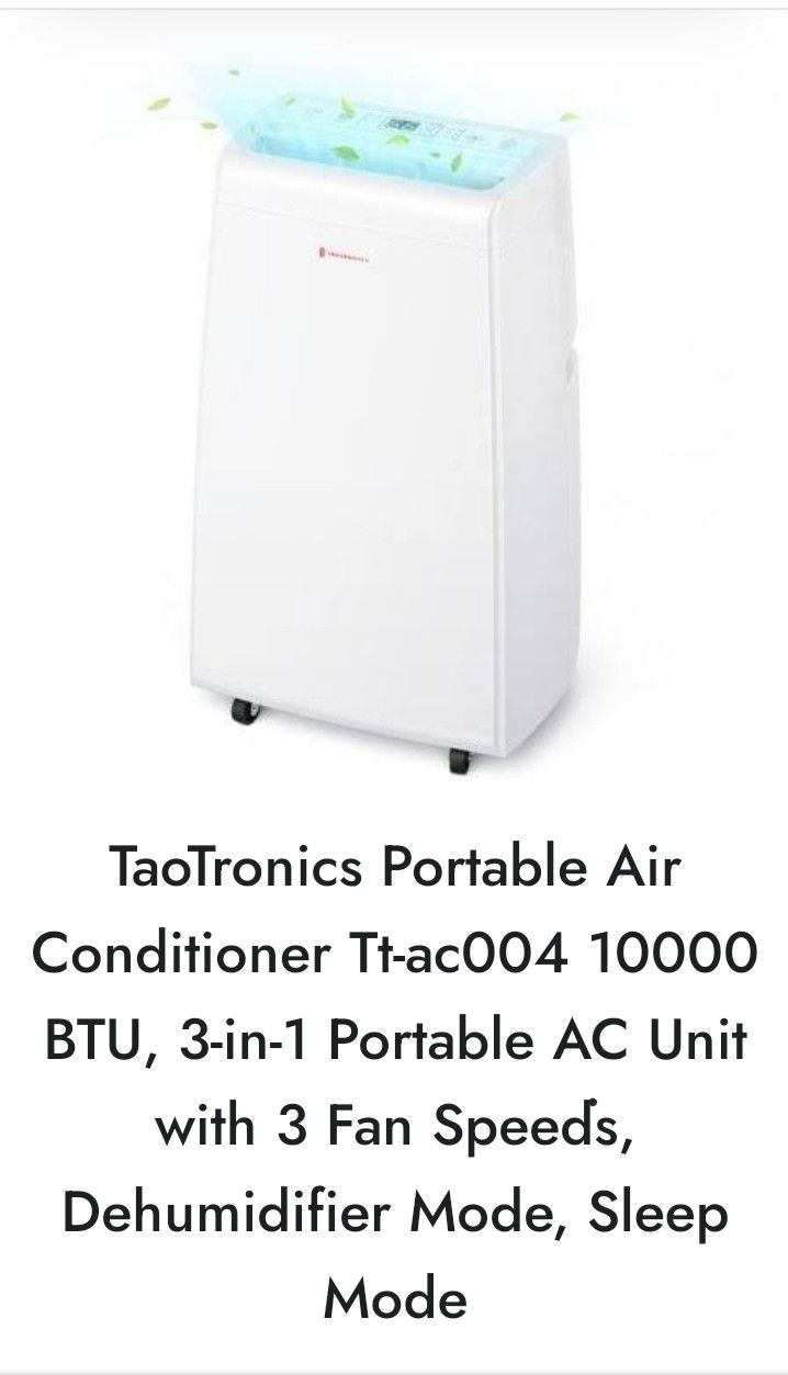 $210 New Portable Air Conditioner 10,000 Btu