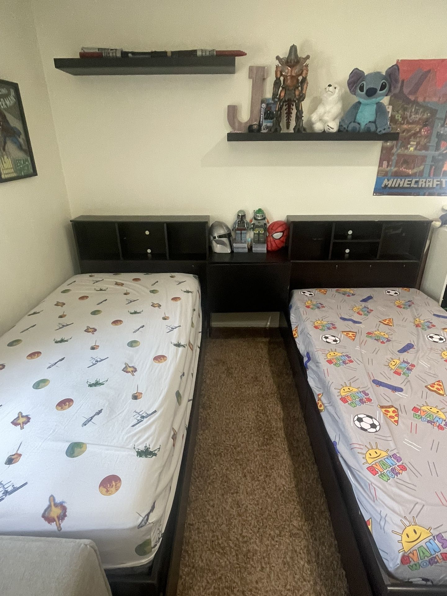 Two Twin Beds And Foozball Table 250 For Both Twin Beds