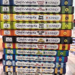 Diary of the wimpy kid books selling as a set or individual 