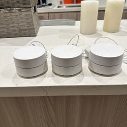 Google WiFi Mesh System (3-Pack) - Whole Home Coverage