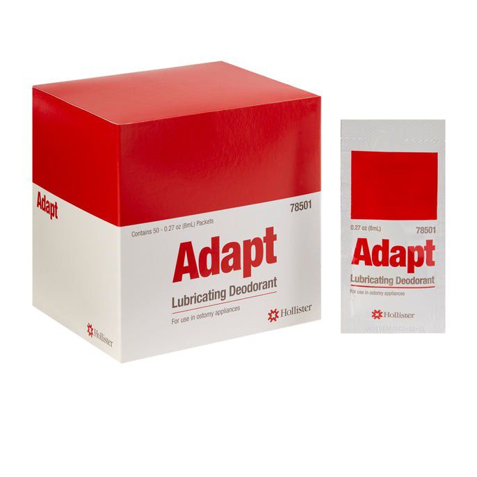 Hollister Adapt Lubricating Deodorant Pouches. Box Of 50 Pouches