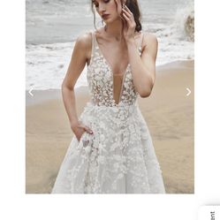 Calla Blanche 19254 Joanne Wedding gown with wristlet